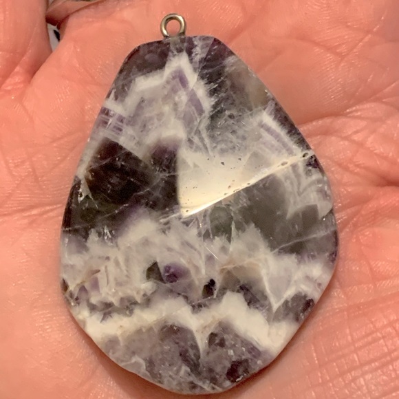 🎁GIFTED!🎁 NIB/NWT Lg Rough Cut Hunk of Amethyst Agate for Necklace - Picture 11 of 17